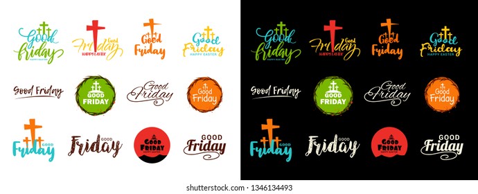 Illustration Of Good Friday Typography Background.