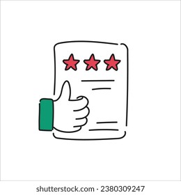 Illustration of good indicator icon in vector