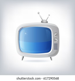 Illustration of the good old retro TV