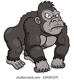 illustration of Gorilla Cartoon