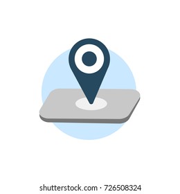 Illustration of GPS tag icon