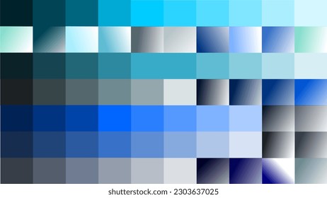 illustration of gradient square filled with gradient blue color