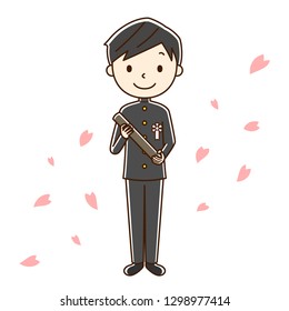 Illustration of graduate.