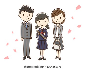 Illustration of graduate.