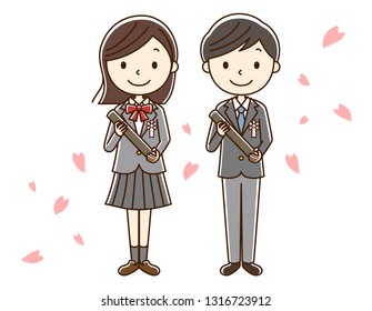 Illustration of graduate.