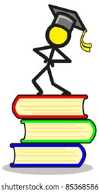illustration of graduation