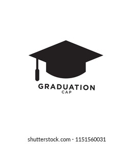 Illustration of graduation cap silhouette isolated vetor