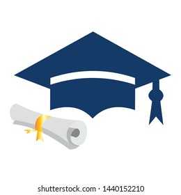 Illustration of graduation cap vector