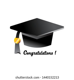Illustration of graduation cap vector
