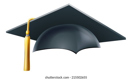 An illustration of a Graduation or convocation mortar board hat or cap