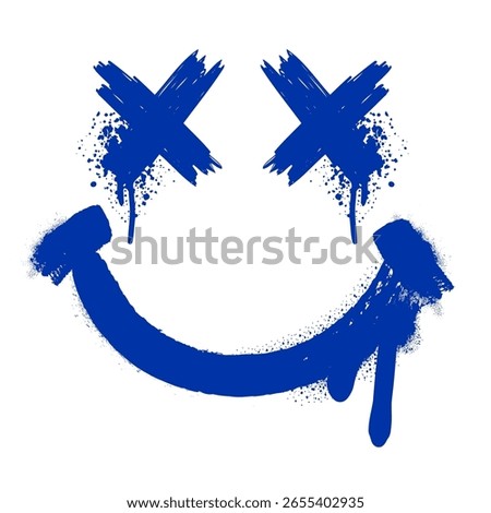 illustration of graffiti face shape