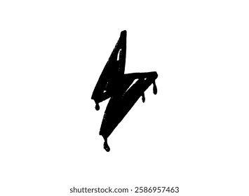 Illustration of an Graffiti Spray Paint Lightning