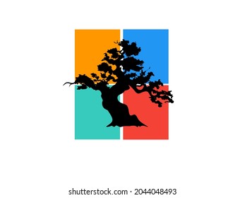 Vektorgrafik des Bonsai-Logos