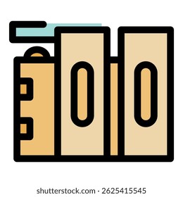 Illustration of grain silos used for storing harvested crops, representing agricultural practices and food storage