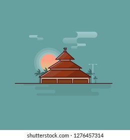 Illustration Grand Mosque Demak
