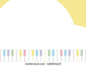 illustration of grand piano and piano keyboard