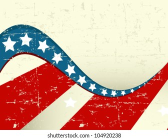 Illustration  of grange patriotic background