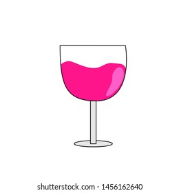 Illustration of grape flavored ice juice