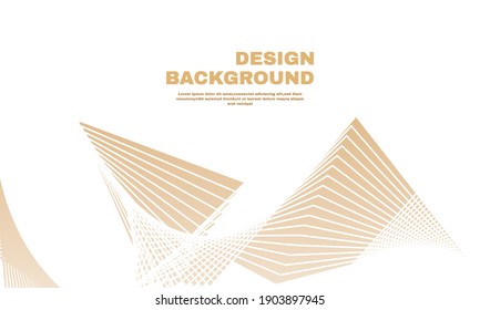 Illustration of graphic Abstract background. Golden line wave. Luxury style.