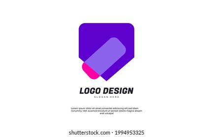 Illustration of graphic abstract business company logo corporate identity design element technology