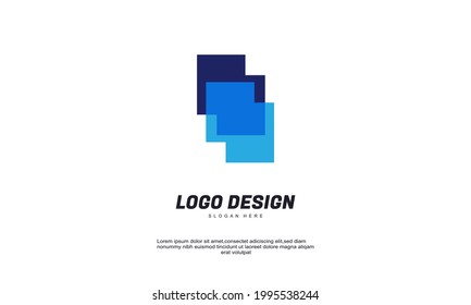 Illustration of graphic abstract company business corporate and building concept idea system technology logo template brilliant idea logo designs vector