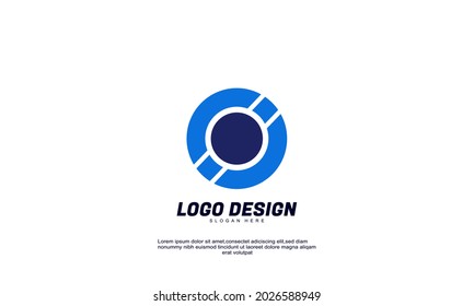 Illustration of graphic abstract creative ide logo brand for economy finance business productivity logo design template