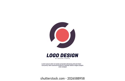 Illustration of graphic abstract creative ide logo brand for economy finance business productivity logo design template