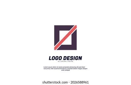 Illustration of graphic abstract creative ide logo for economy finance business productivity logo design template