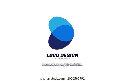 Illustration of graphic abstract creative ide logo for economy finance business productivity logo icon