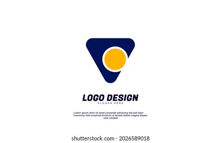 Illustration of graphic abstract creative ide logo for economy finance business productivity logo icon