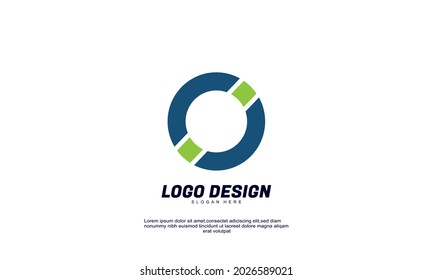 Illustration of graphic abstract creative ide logo brand for economy finance business productivity logo design template