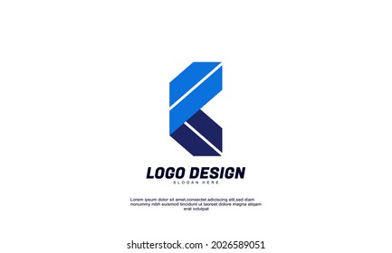 Illustration of graphic abstract creative ide logo for economy finance business productivity logo icon