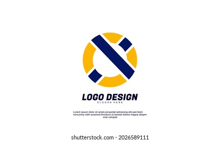 Illustration of graphic abstract creative ide logo brand for economy finance business productivity logo design template