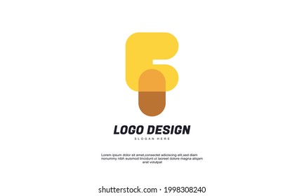 Illustration of graphic abstract creative idea logo for company business template brilliant idea logo designs vector