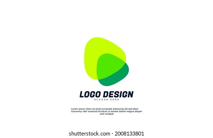 Illustration of graphic abstract originally created company business icon for creative design