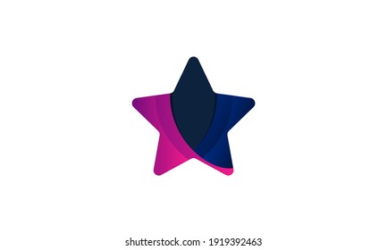 Illustration of graphic abstract star logo design template business vector icon