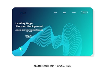 Illustration of graphic Asbtract background Landing page template design, can be used for, web development, ui, banners, templates, backgrounds, flayer, posters