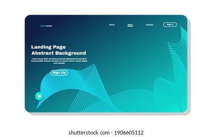 Illustration of graphic Asbtract background Landing page template design, can be used for, web development, ui, banners, templates, backgrounds, flayer, posters