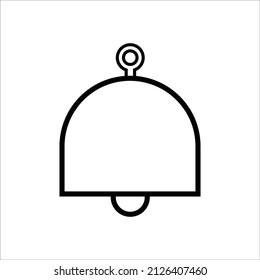 illustration graphic of bell icon on white background. suitable for yous design, web design, logo, app, and more