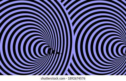 Illustration of graphic Black and white background with optical illusion. Pattern can be used as a template for brochure, annual report, magazine, poster, presentation, flyer and banner