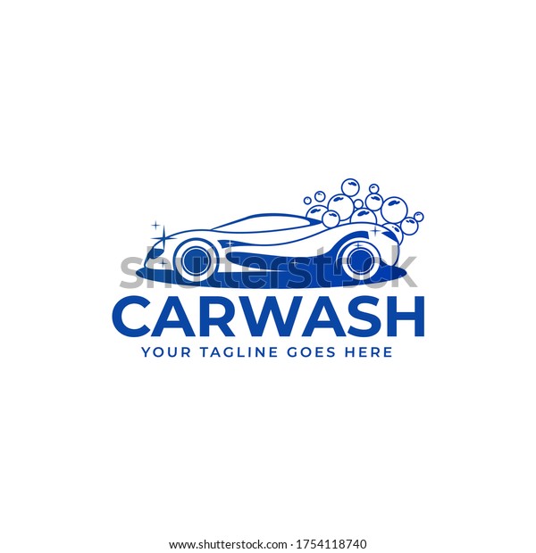 Illustration graphic of car wash\
logo