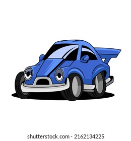 Illustration Graphic Cartoon Blue Cars Good Stock Vector (Royalty Free ...