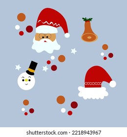 Illustration graphic of christmas day elements