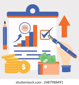 illustration of a graphic compliance report