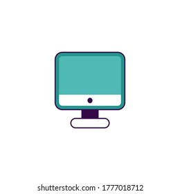 Illustration of graphic computer digital computer logo template