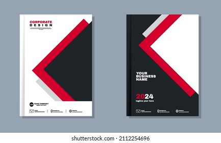 illustration graphic Corporate Book Cover Design vector in A4. Can be adapt to Brochure, Annual Report, Magazine,Poster, Business Presentation, Portfolio, Flyer, Banner, Website