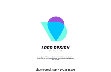 Illustration of graphic creative company business corporate and building concept idea technology logo template brilliant idea logo designs vector