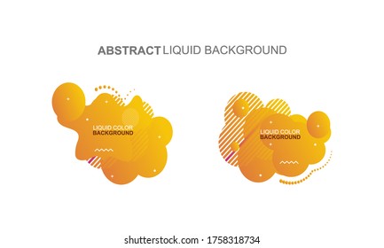 Illustration of graphic desain abstract liquid banner background