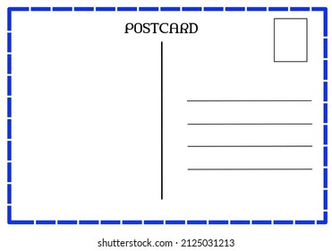 Illustration graphic design or template. simple but cool vector postcard with white paper texture and blank area.