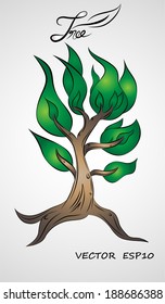 illustration graphic design vector of tree